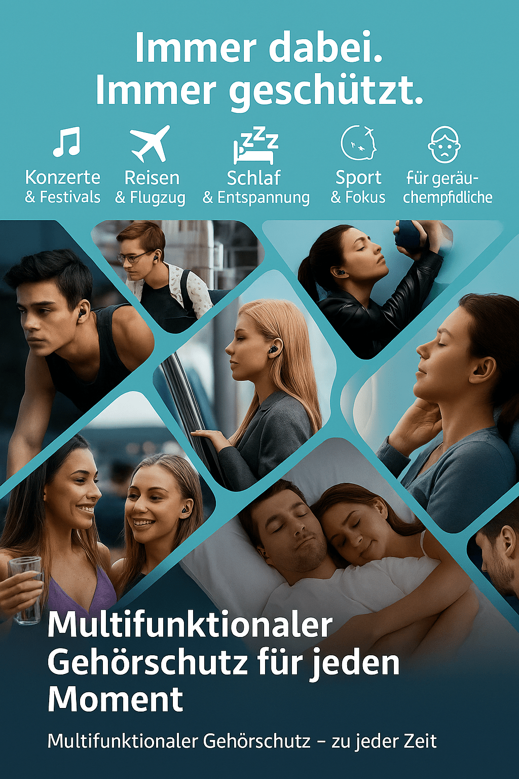 🌟 Allzweckn Ohrstöpsel – Wiederverwendbar & Vielseitig - Earplugs Prime