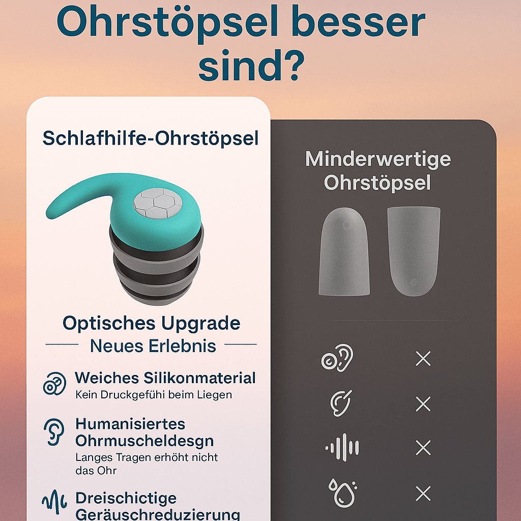 3 - Lagen Ohrstöpsel – Ruhige Nächte - Earplugs Prime