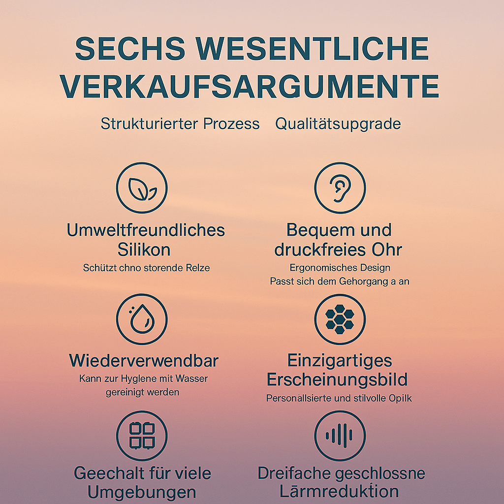 3 - Lagen Ohrstöpsel – Ruhige Nächte - Earplugs Prime