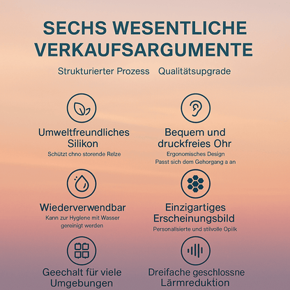 3 - Lagen Ohrstöpsel – Ruhige Nächte - Earplugs Prime