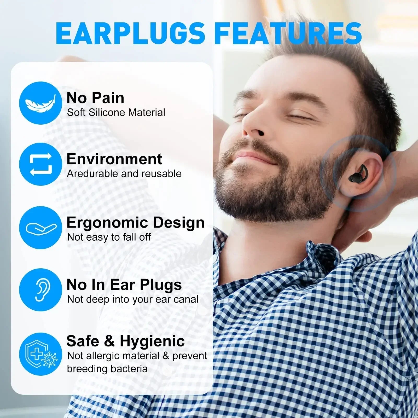3 Schichten schlafende Ohr stöpsel Schall reduzierung stopfen Ohr Gehörschutz Silikon Anti - Noise - Stecker für Reisende Schlaf Ohr stöpsel - Earplugs Prime