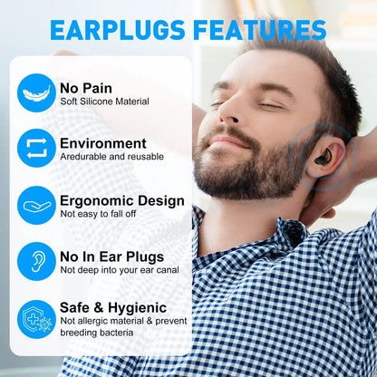3 Schichten schlafende Ohr stöpsel Schall reduzierung stopfen Ohr Gehörschutz Silikon Anti - Noise - Stecker für Reisende Schlaf Ohr stöpsel - Earplugs Prime