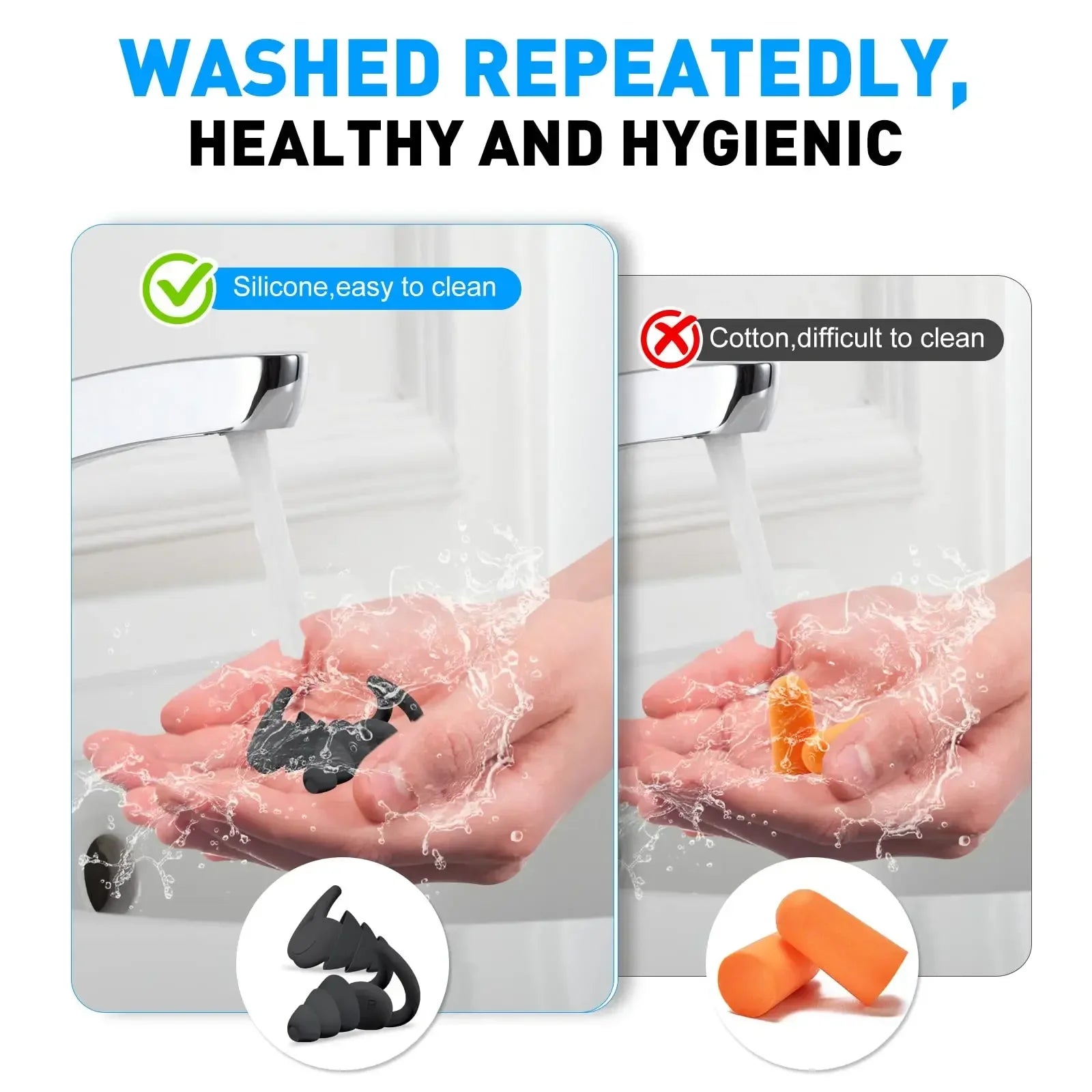 3 Schichten schlafende Ohr stöpsel Schall reduzierung stopfen Ohr Gehörschutz Silikon Anti - Noise - Stecker für Reisende Schlaf Ohr stöpsel - Earplugs Prime