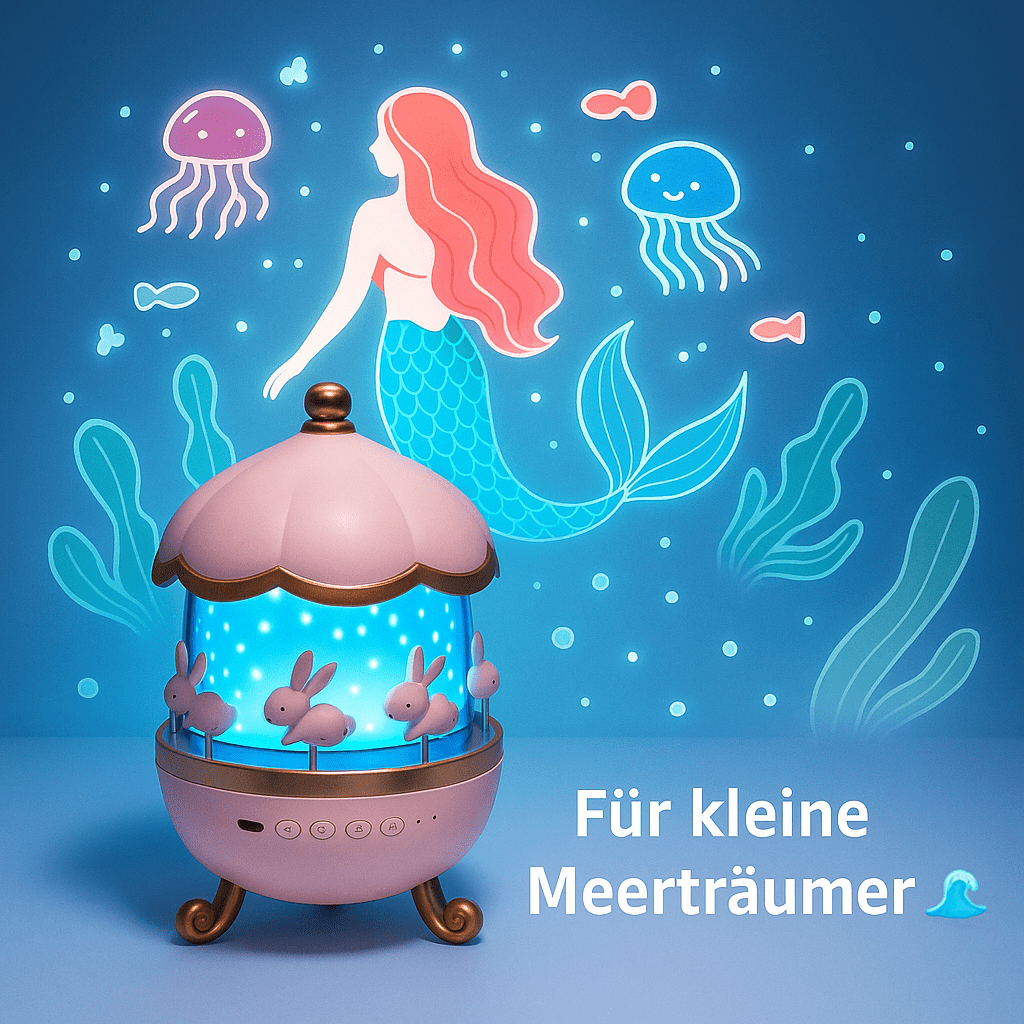 🌙 DREMO™ – Magischer Sternenprojektor mit Musik & 360° Rotation für Kinderträume - Earplugs Prime