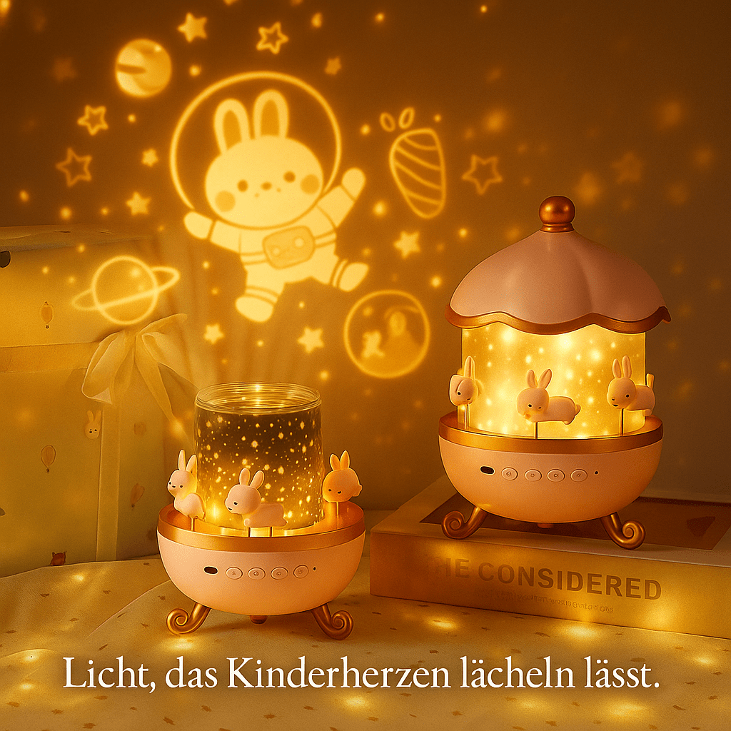🌙 DREMO™ – Magischer Sternenprojektor mit Musik & 360° Rotation für Kinderträume - Earplugs Prime
