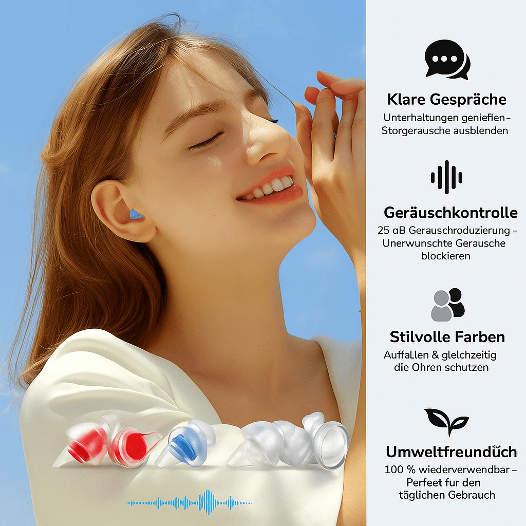 Fidelity Ohrstöpsel – Wiederverwendbar für Konzerte & Musik - Earplugs Prime