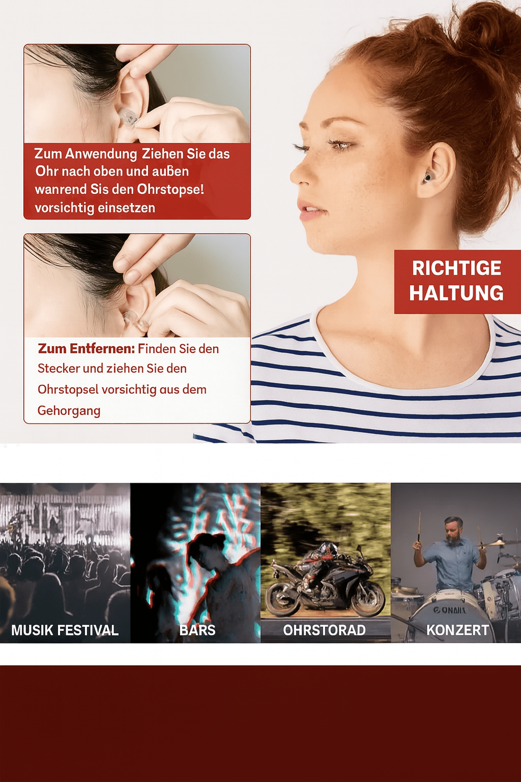 Fidelity Ohrstöpsel – Wiederverwendbar für Konzerte & Musik - Earplugs Prime