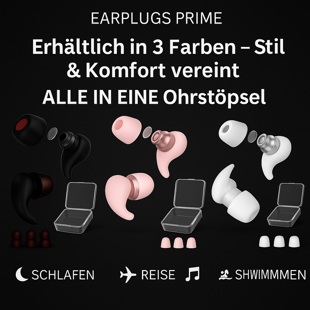 🎯 Fokus - Ohrstöpsel – Für Balance im Alltag - Earplugs Prime