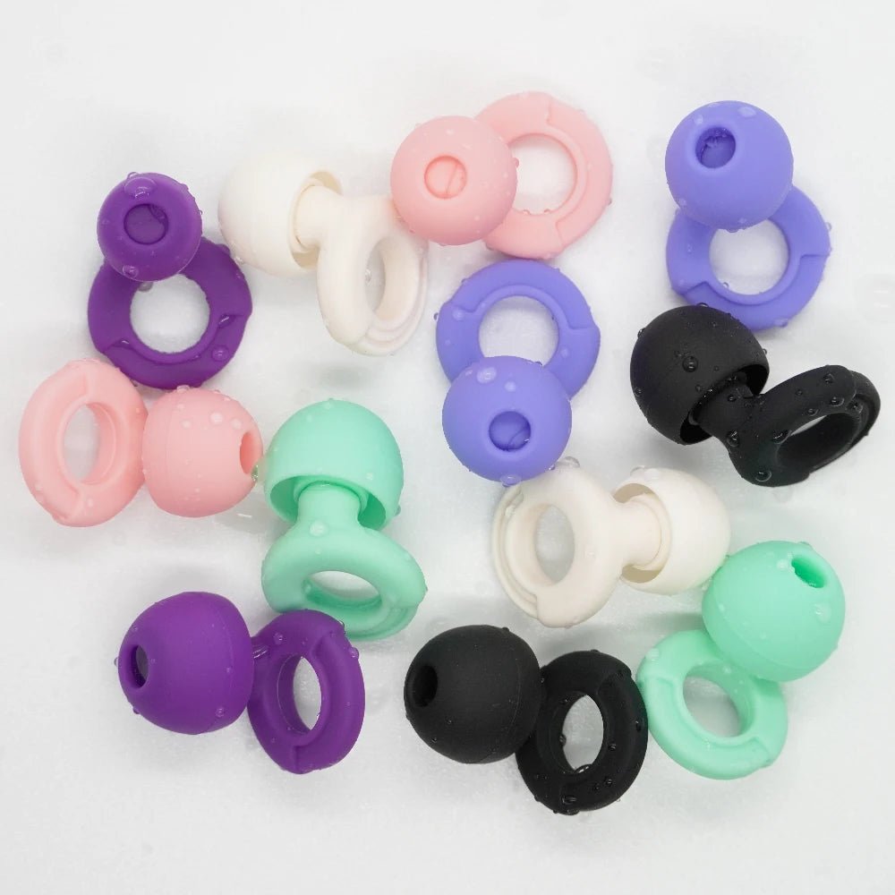 HUAK Weiche Silikon - Ohrstöpsel mit Geräuschunterdrückung, bequeme Ohrstöpsel zum Schlafen, Schwimm - Ohrstöpsel aus Silikon – Ohrstöpsel in XS/S/M/L - Earplugs Pro