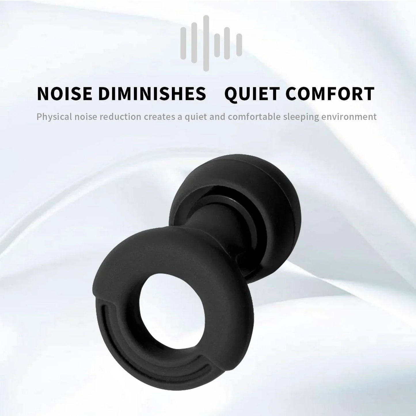 HUAK Weiche Silikon - Ohrstöpsel mit Geräuschunterdrückung, bequeme Ohrstöpsel zum Schlafen, Schwimm - Ohrstöpsel aus Silikon – Ohrstöpsel in XS/S/M/L - Earplugs Pro