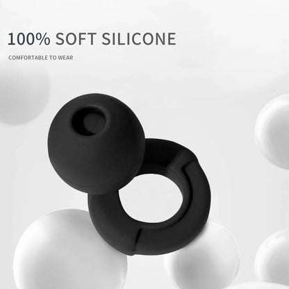 HUAK Weiche Silikon - Ohrstöpsel mit Geräuschunterdrückung, bequeme Ohrstöpsel zum Schlafen, Schwimm - Ohrstöpsel aus Silikon – Ohrstöpsel in XS/S/M/L - Earplugs Pro