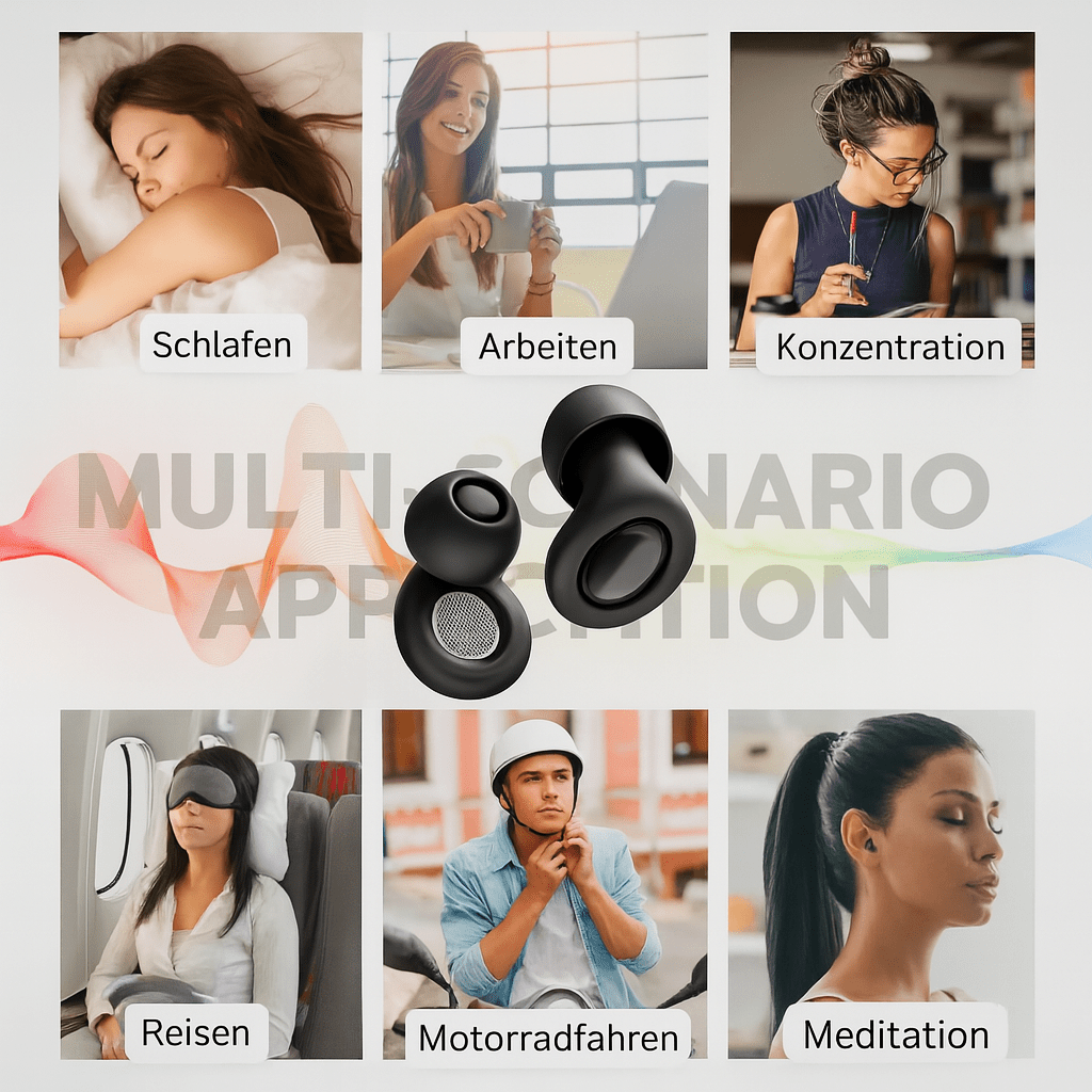 Ohrstöpsel für alle Zwecke – Geräuschreduzierung, wiederverwendbar, wasserdicht, bequem - Earplugs Prime