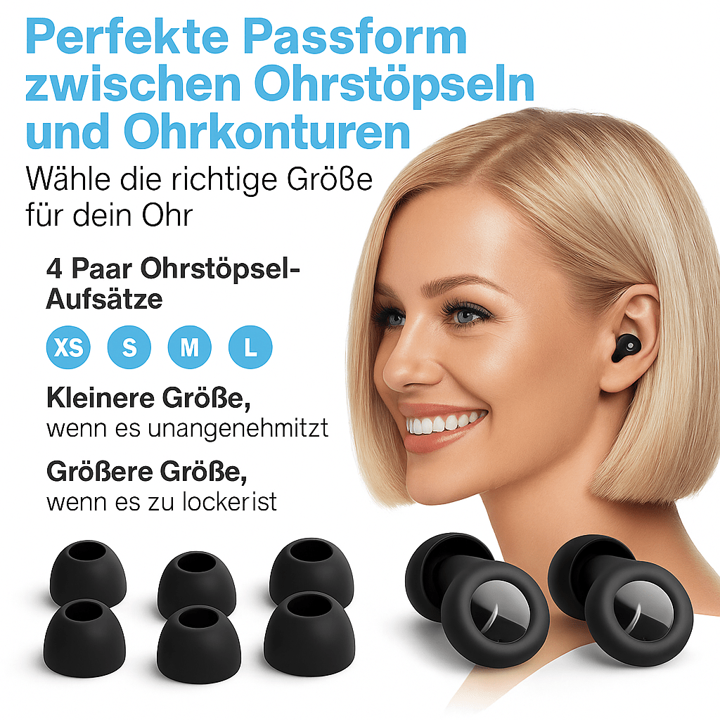 Ohrstöpsel für alle Zwecke – Geräuschreduzierung, wiederverwendbar, wasserdicht, bequem - Earplugs Prime