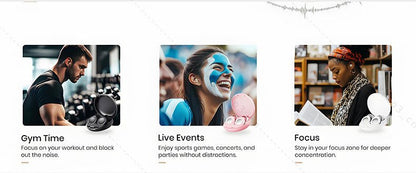 Ohrstöpsel zum Schlafen, 32 dB, geräuschunterdrückende Ohrstöpsel zum Schlafen, Konzerte, Arbeit, Flugzeug, Reisen, wiederverwendbare, wasserdichte Silikon - Ohrstöpsel - Earplugs Prime