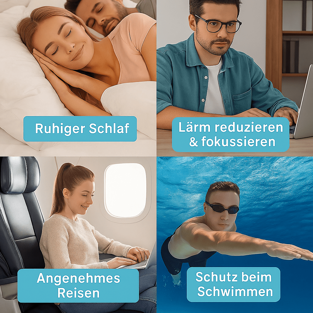 Premium Ohrstöpsel mit Box – Wiederverwendbar & Geräuschreduzierend - Earplugs Prime