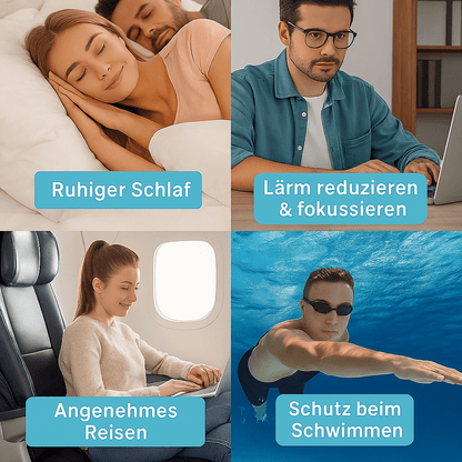 Premium Ohrstöpsel mit Box – Wiederverwendbar & Geräuschreduzierend - Earplugs Prime