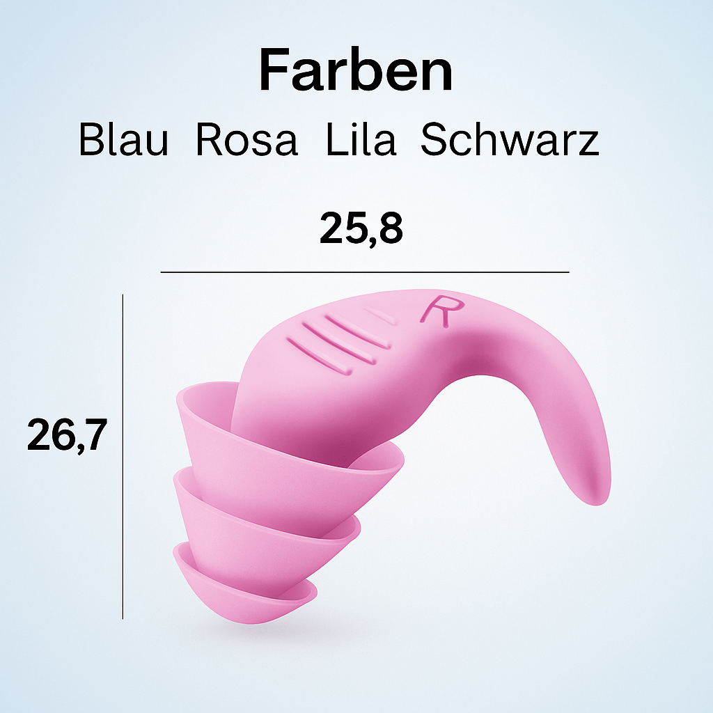 Reise - Ohrstöpsel aus Silikon – Geräuschreduzierend, wasserfest & ultraleicht - Earplugs Prime