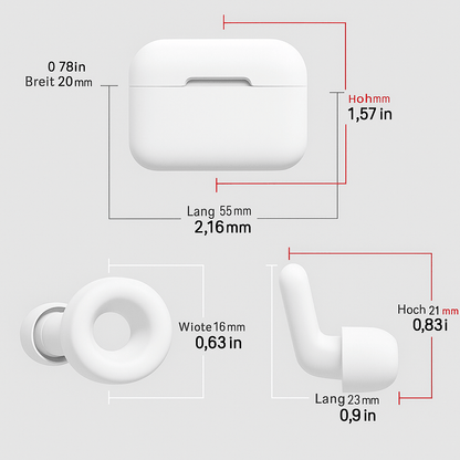 Reise - Ohrstöpsel mit Box – Geräuschreduzierend - Earplugs Prime