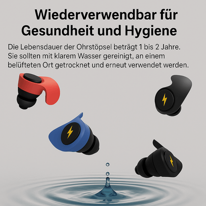 Reisefreundliche Silikon - Ohrstöpsel – Geräuschreduzierung & Komfort für unterwegs - Earplugs Prime