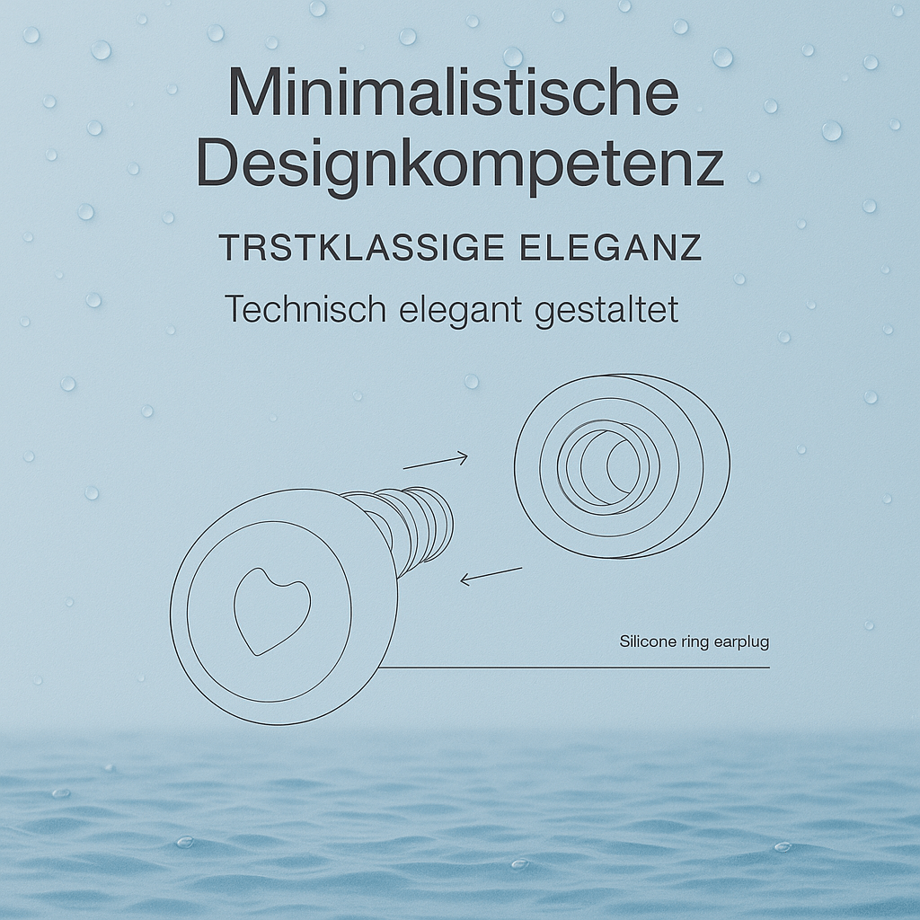 Silikon - Ohrstöpsel mit Etui – Wasserdich - Earplugs Prime
