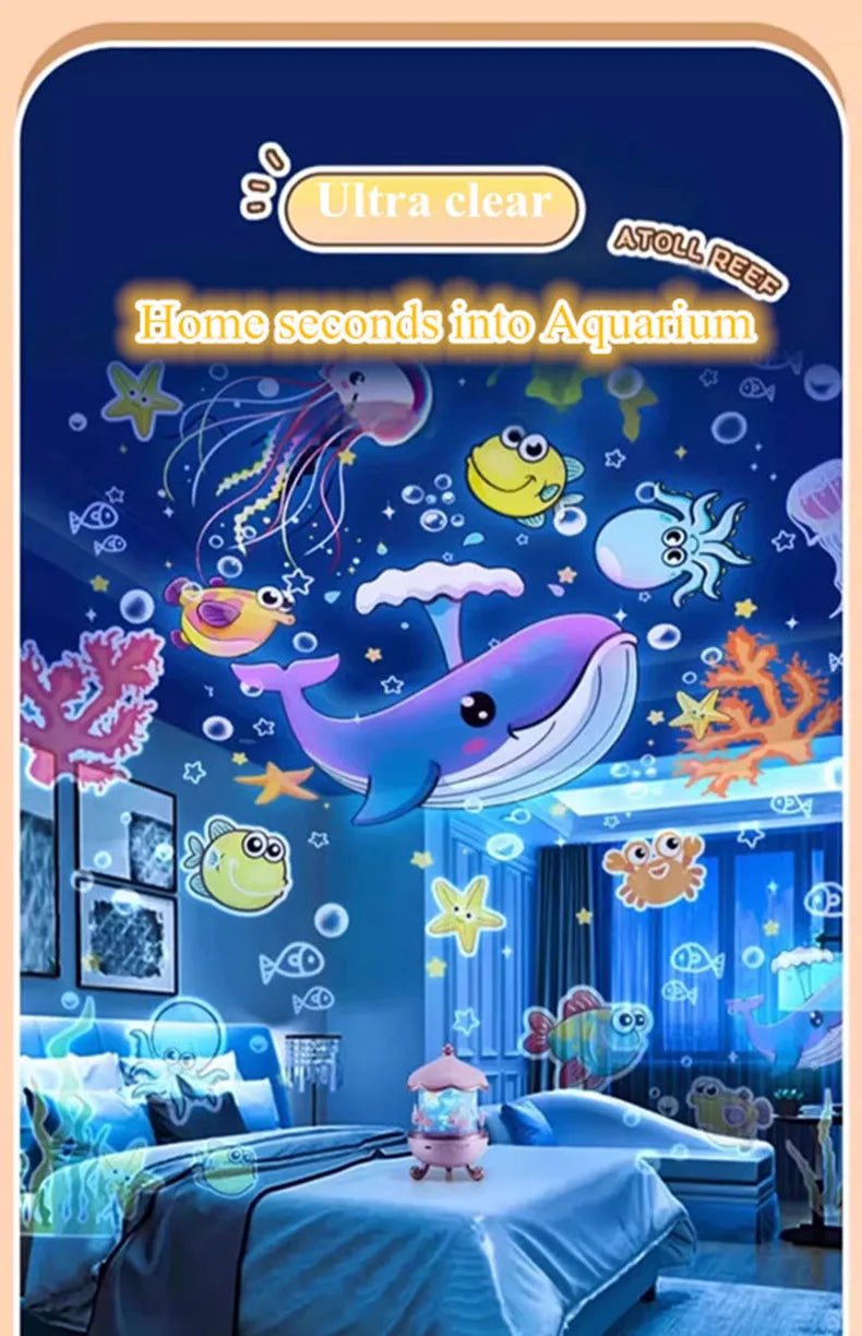 ✨ Sternenprojektor Nachtlicht für Kinder – 360° Drehung & Musik - Earplugs Prime