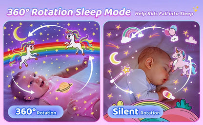 ✨ Sternenprojektor Nachtlicht für Kinder – 360° Drehung & Musik - Earplugs Prime