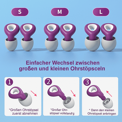 Wasserdichte Ohrstöpsel zum Schwimmen – Tropfenform - Earplugs Pro