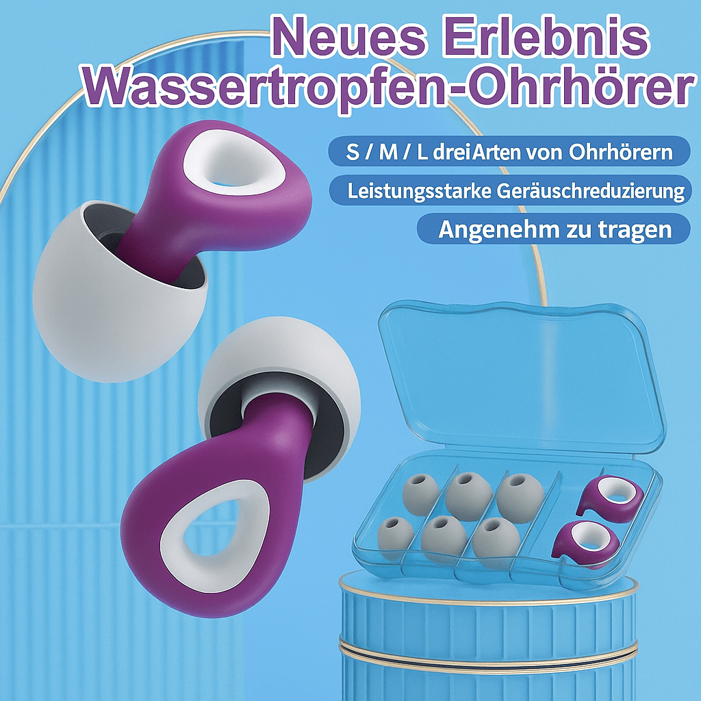 Wasserdichte Ohrstöpsel zum Schwimmen – Tropfenform - Earplugs Pro