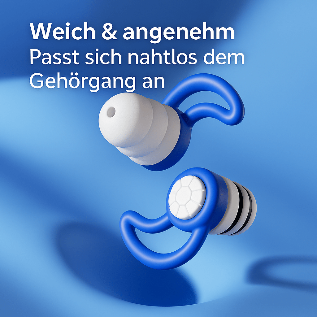 Wasserdichte Schwimm - Ohrstöpsel mit Etui - Earplugs Prime