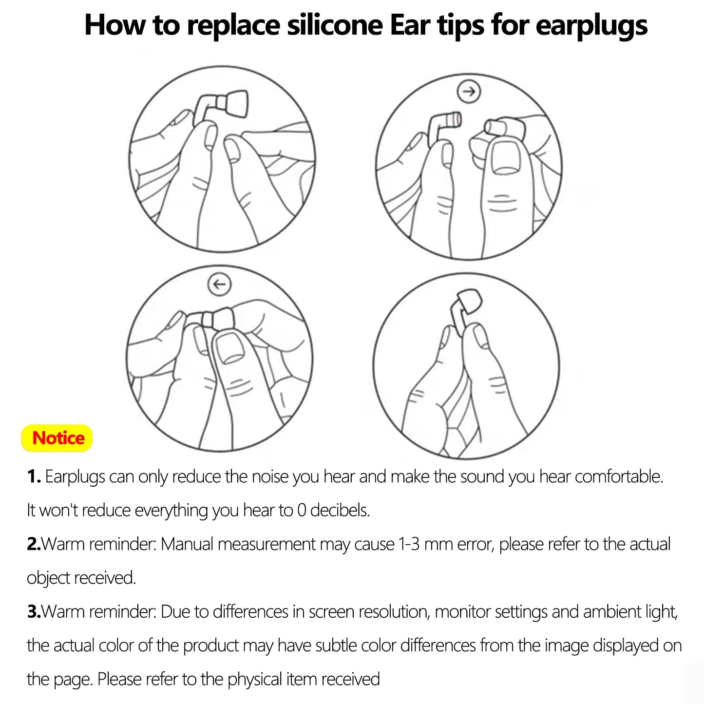 Wiederverwendbare Ohrstöpsel – Lärmlinderung mit klarer Sprache für soziale Versammlungen, Arbeit und Lärmempfindlichkeit – Ohrstöpsel zur Geräuschreduzierung - Earplugs Prime